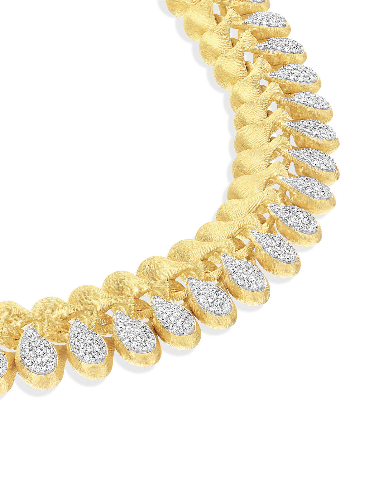 "Trasformista" Gold and Diamonds statement necklace