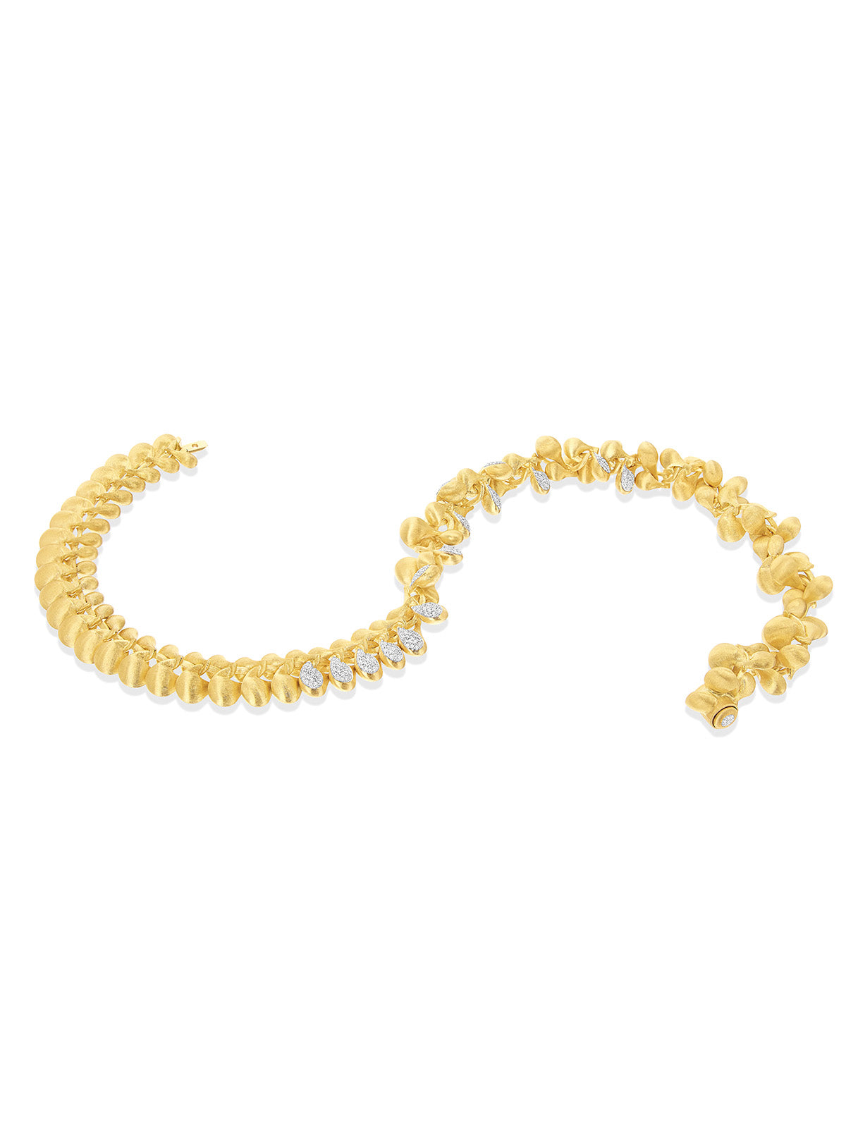 "Trasformista" Gold and Diamonds statement necklace