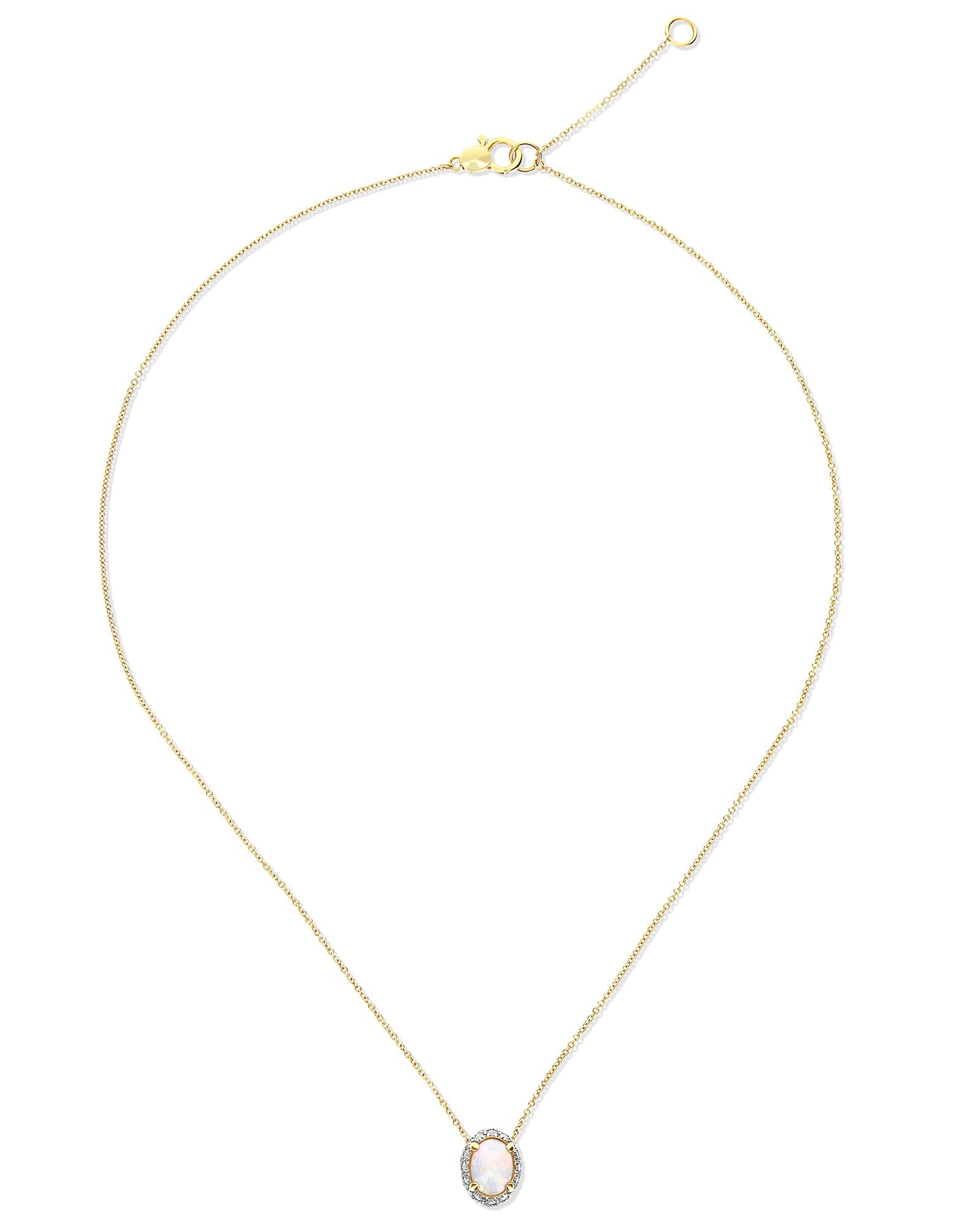 Reverse necklace (small), reversible, in gold, diamonds, Australian white opal, pink sapphires and ruby