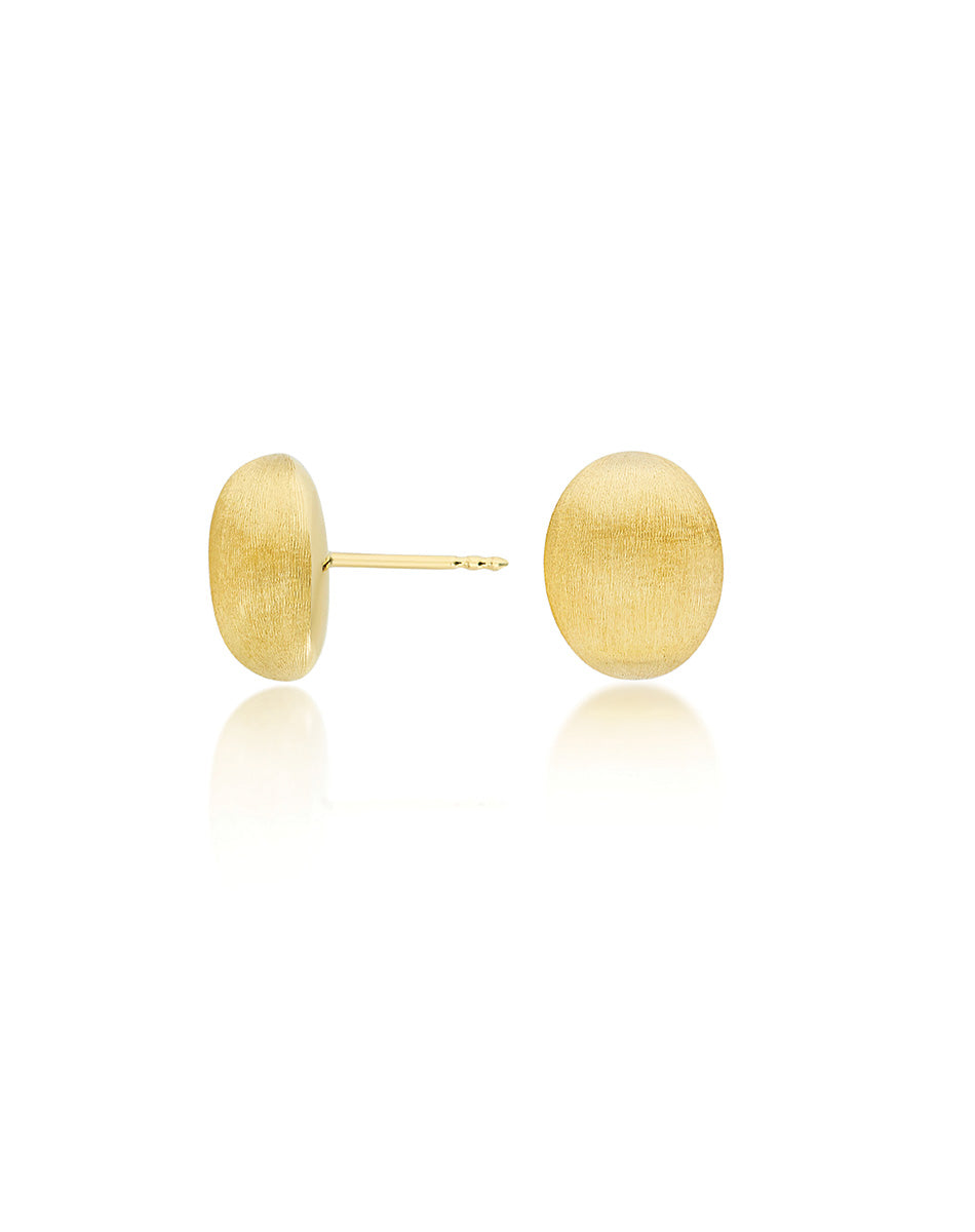 "Muse" gold pearl stud earrings (Small)