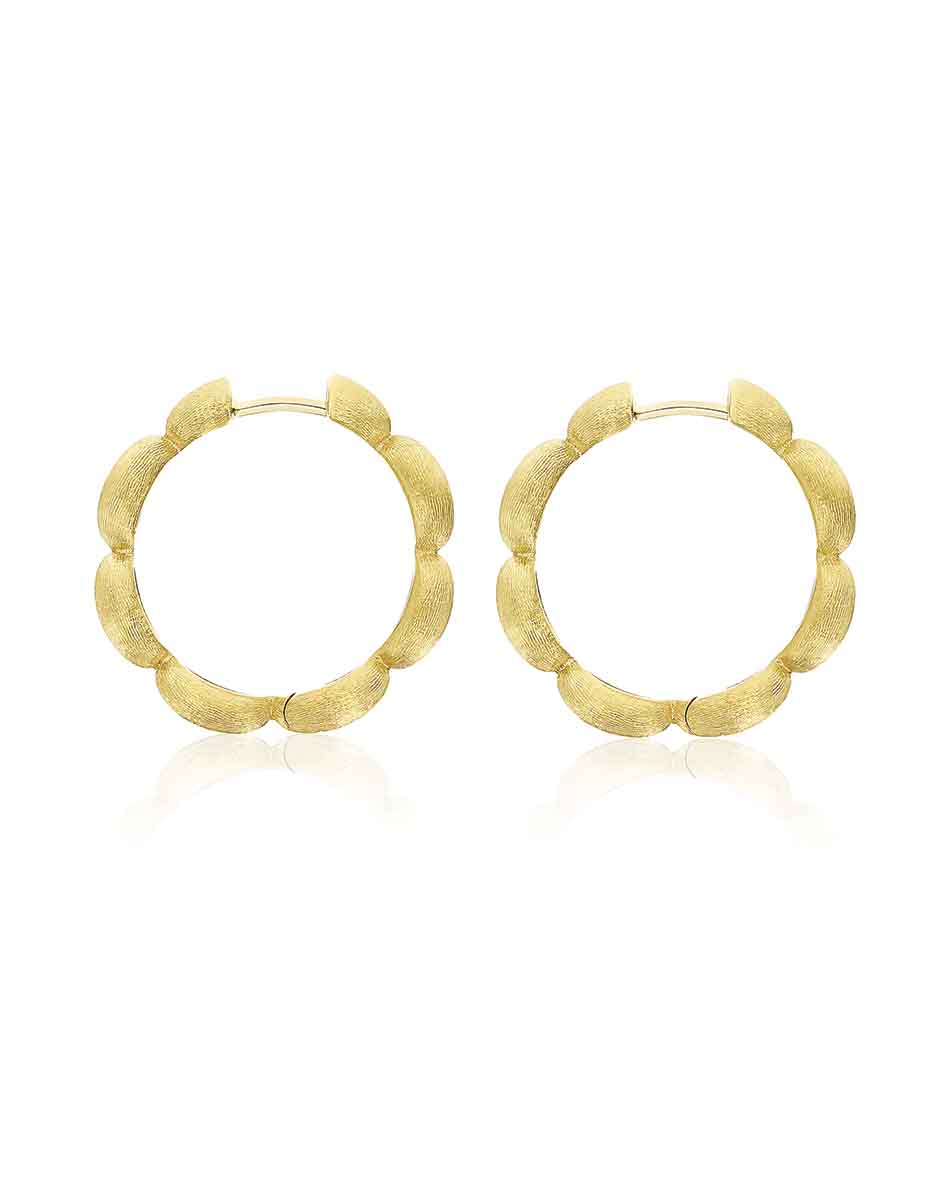 "Diva" gold hoop earrings (large)