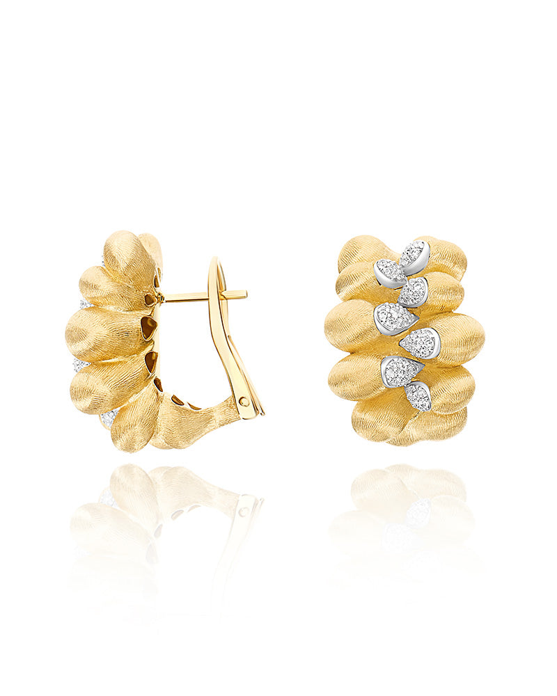 Trasformista Iconic Gold and Diamonds Earrings