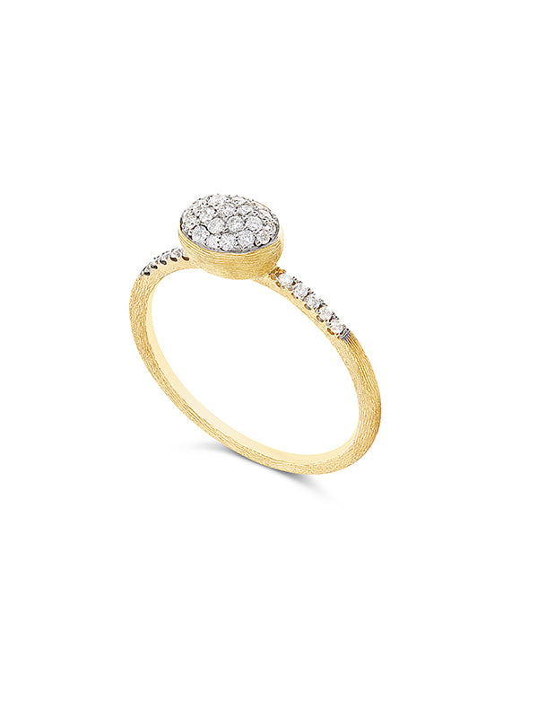 "Elite" Brilliant-cut Diamonds and Gold Romantic Engagement ring