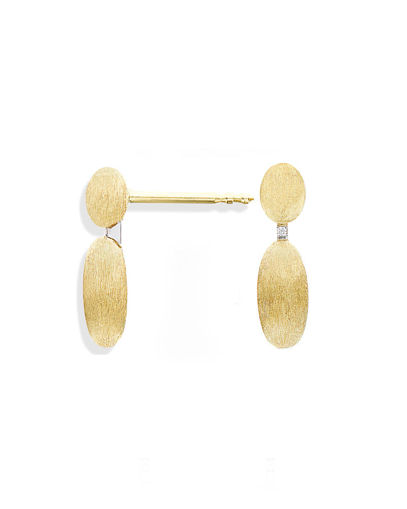 "Élite" Gold and diamonds handmade Small Earrings