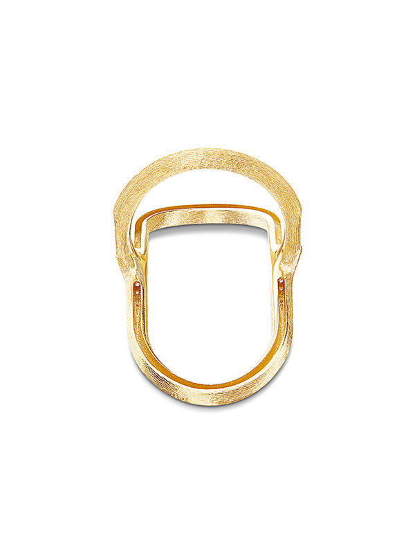 Libera Gold and diamonds opened design ring