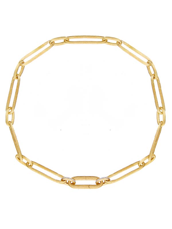 Libera Gold Necklace Chain with Diamonds