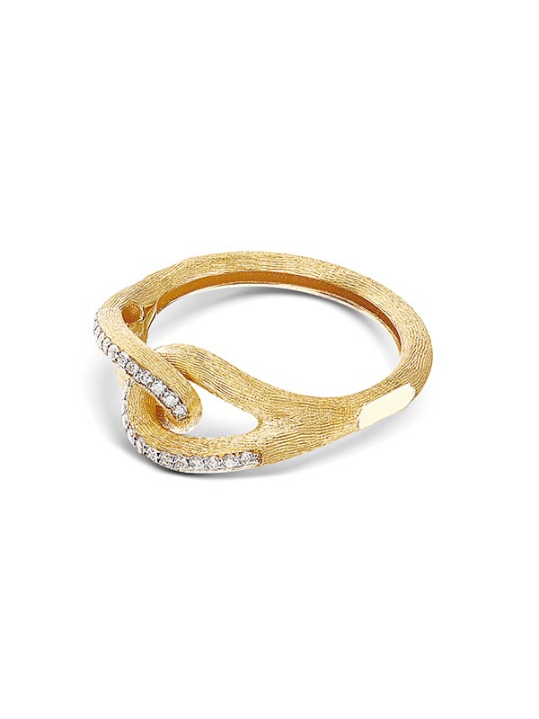 "Libera" Gold and diamonds embrace ring