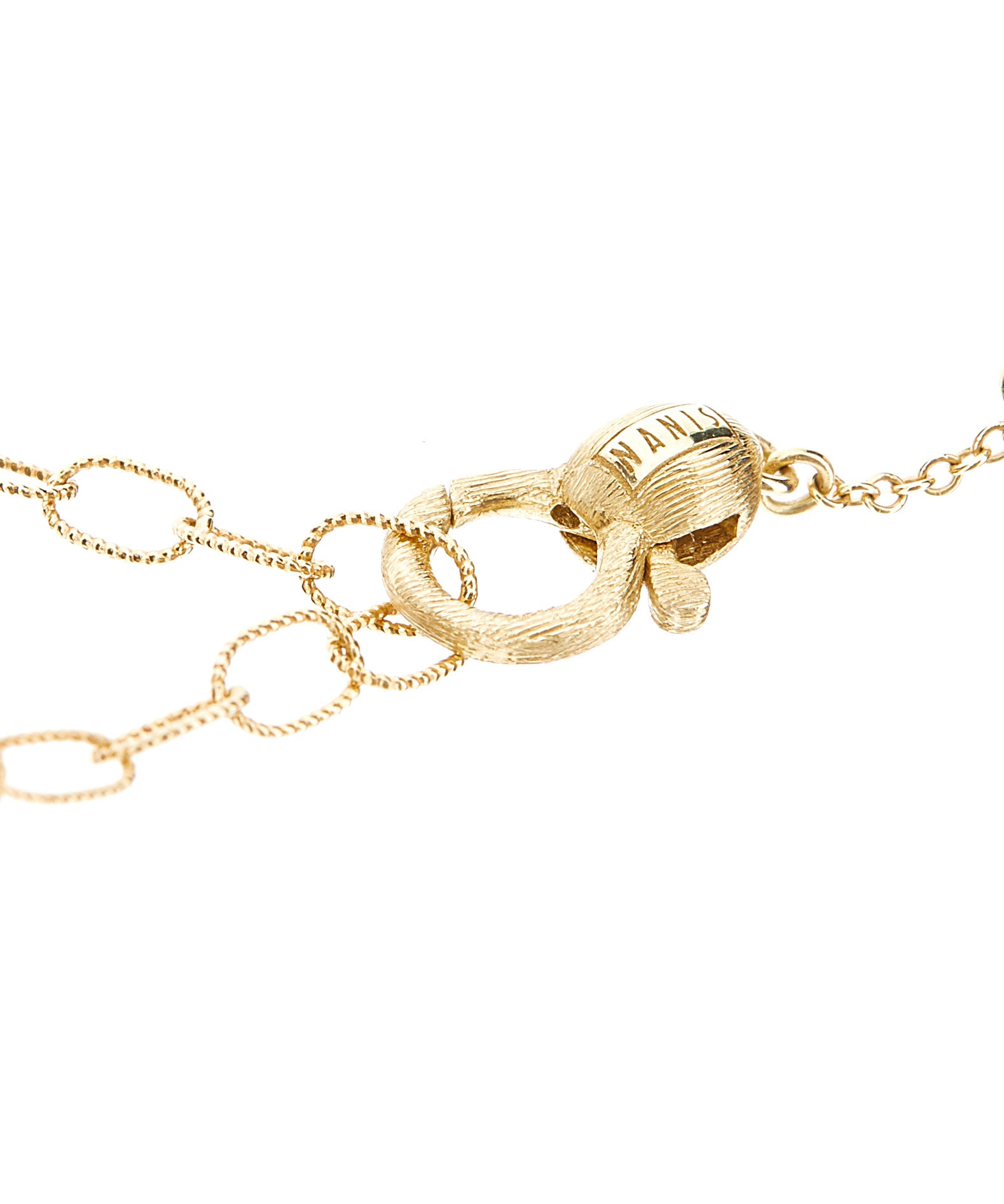 "Azure" Gold and Aquamarine thin bracelet