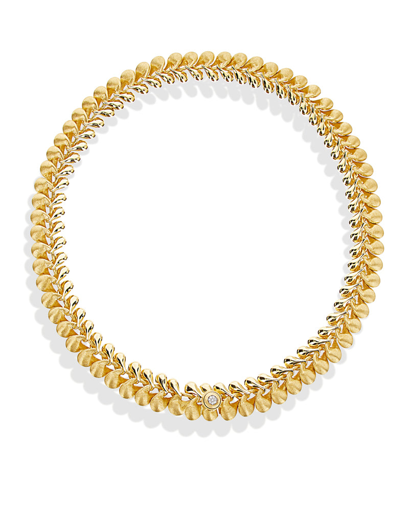 "Trasformista" Gold statement necklace