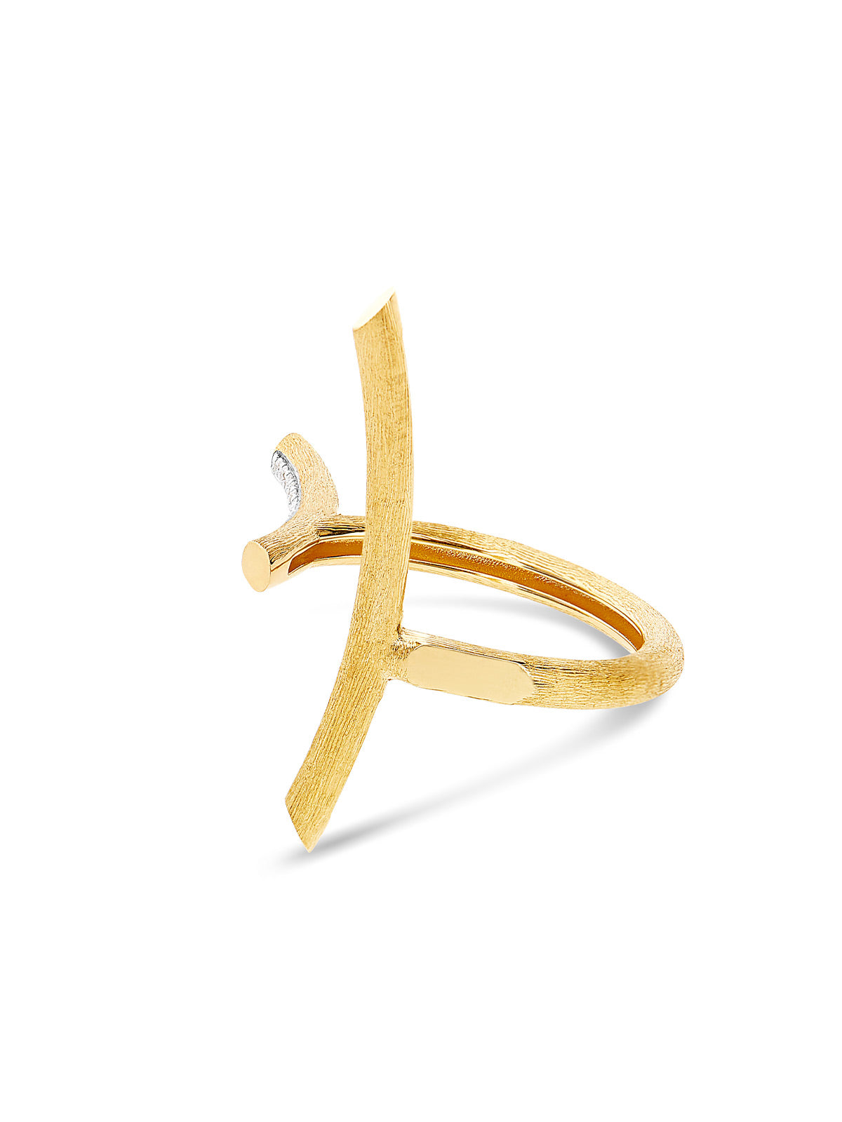 Libera Gold and diamonds double face ring