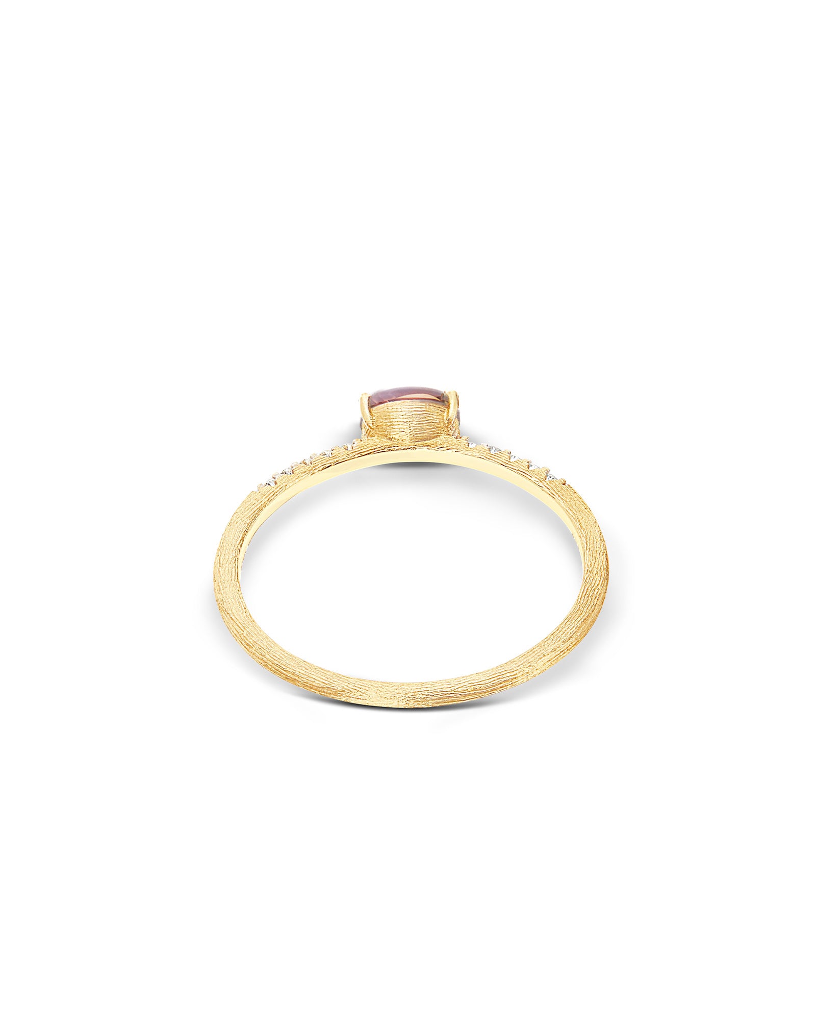 "Tourmalines" Gold, diamonds and pink tourmaline ring (small)