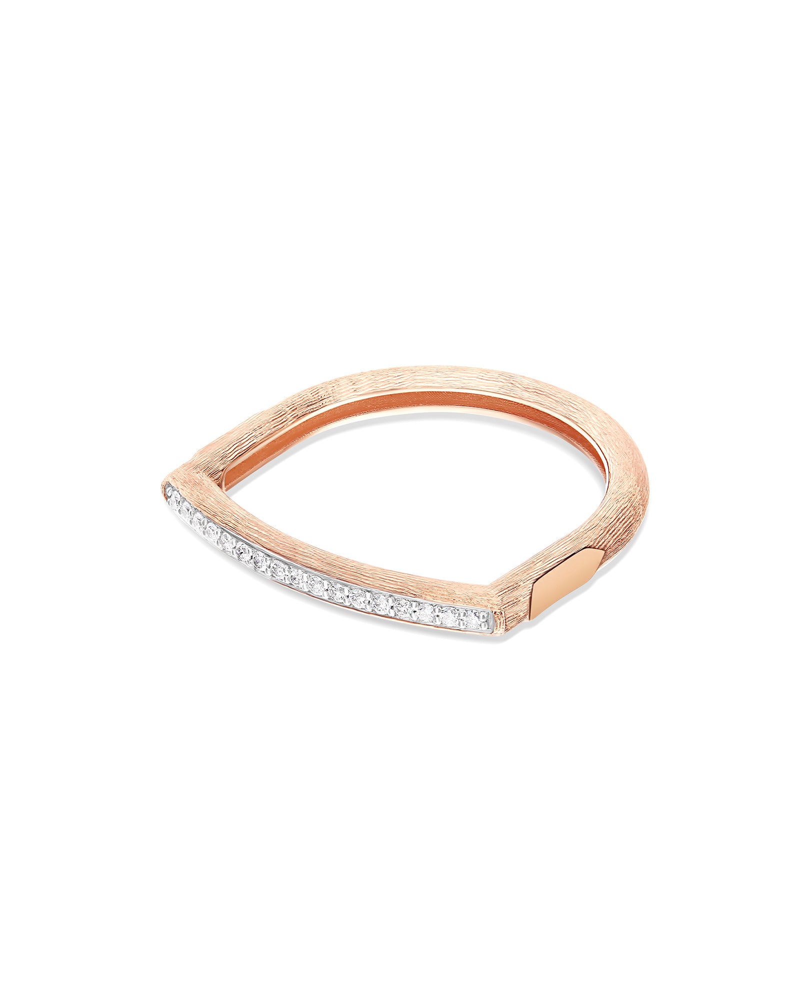 "Libera" Gold and diamonds pavé essential ring