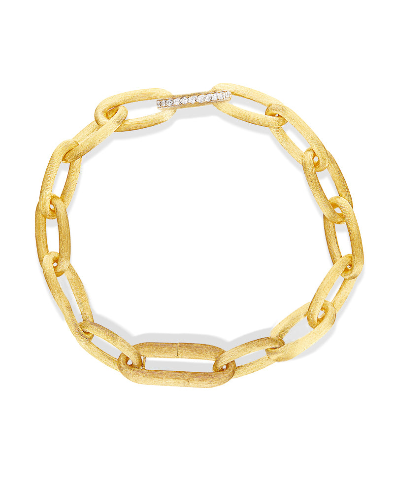 Libera Gold Chain Bracelet with Diamonds