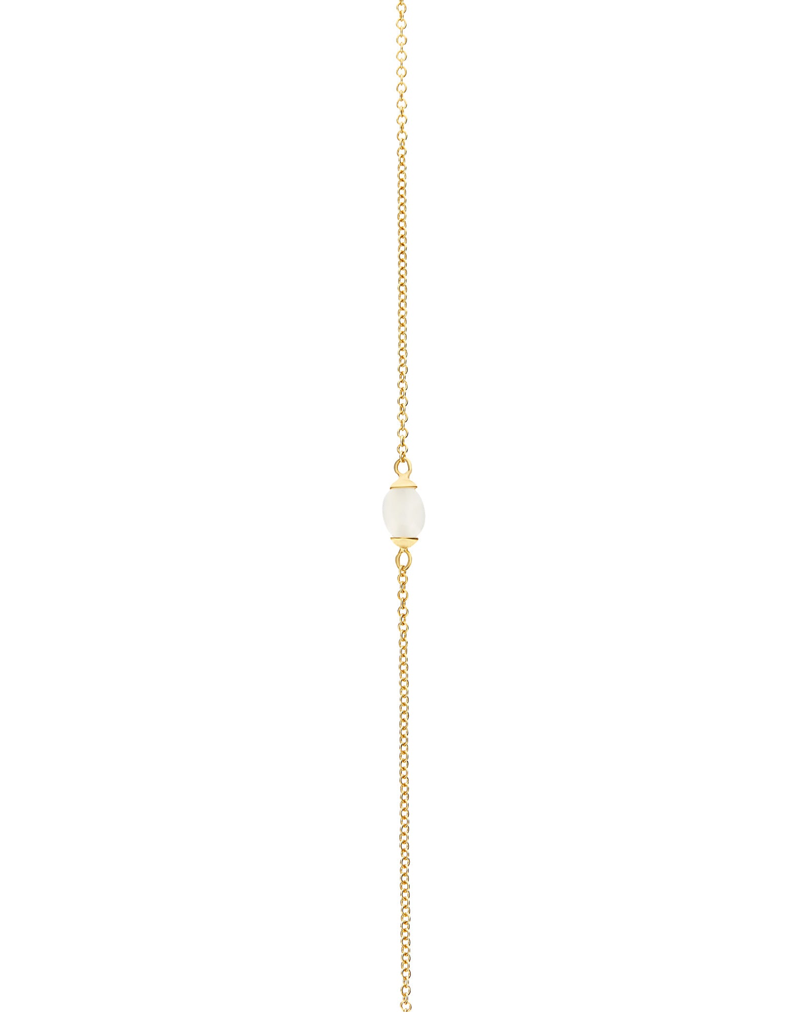 "White Desert" Gold and Moonstone Necklace (SMALL)