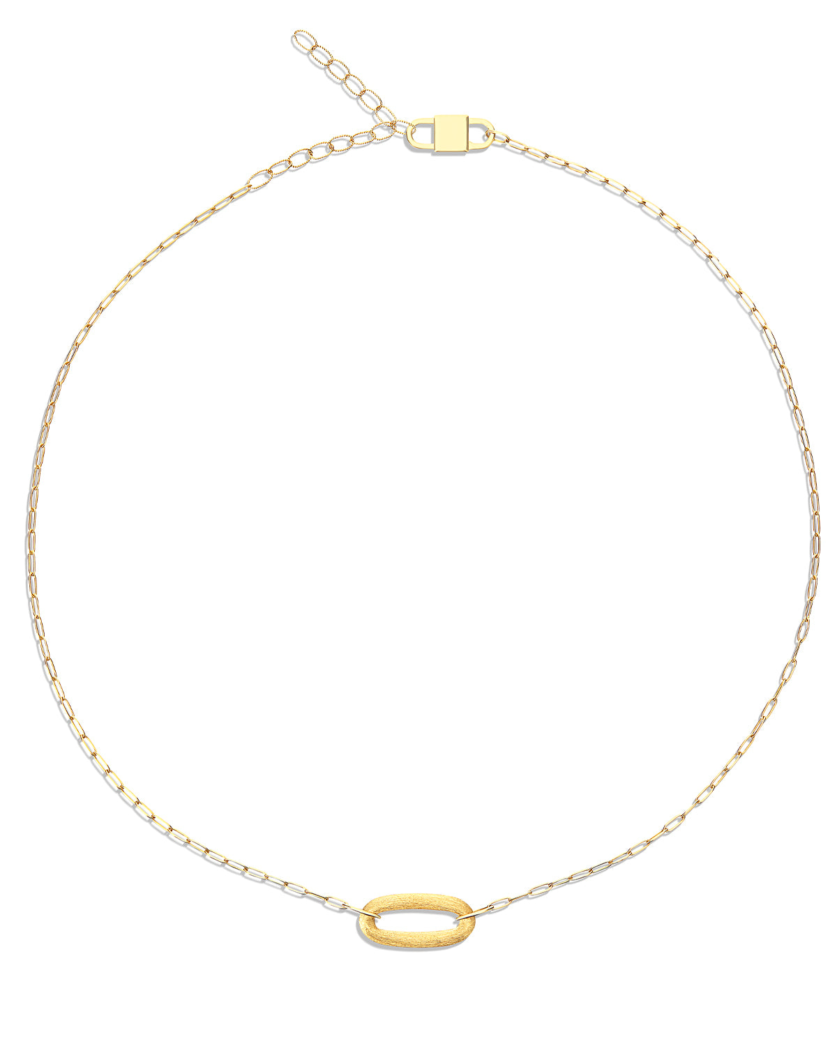 LIBERA GOLD oval ring necklace