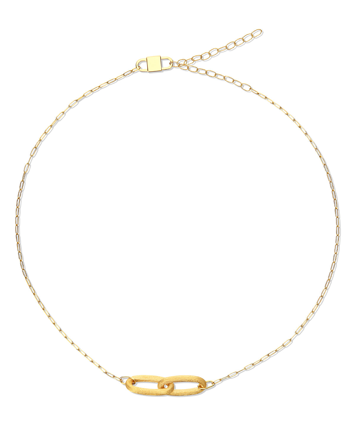 LIBERA GOLD double ring necklace