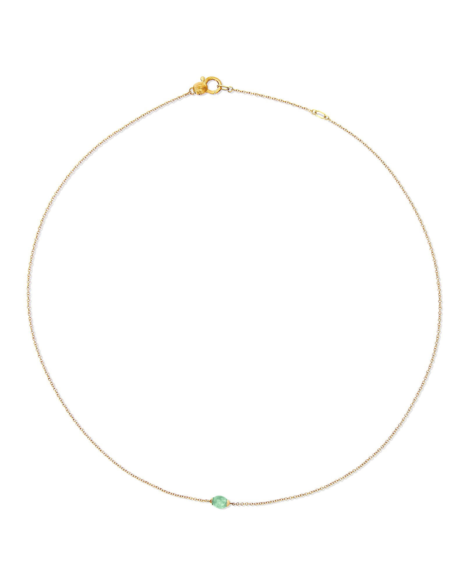 Amazonia "Amulets" Gold and Green Aventurine Necklace (SMALL)