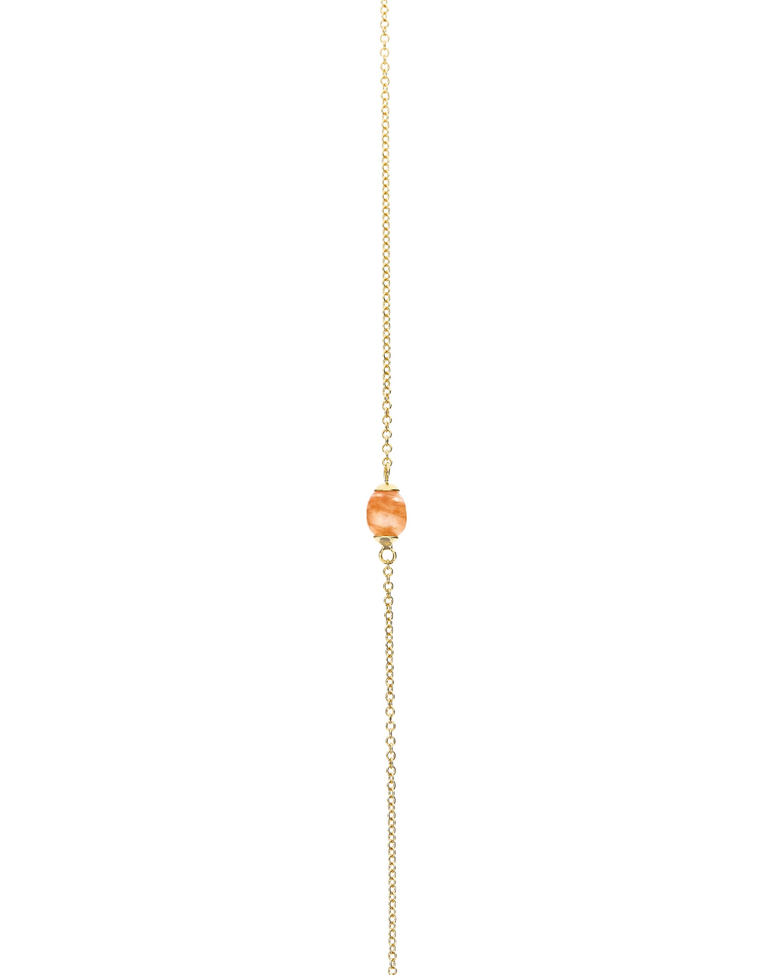 "Petra" Gold and Orange Aventurine Necklace (LARGE)