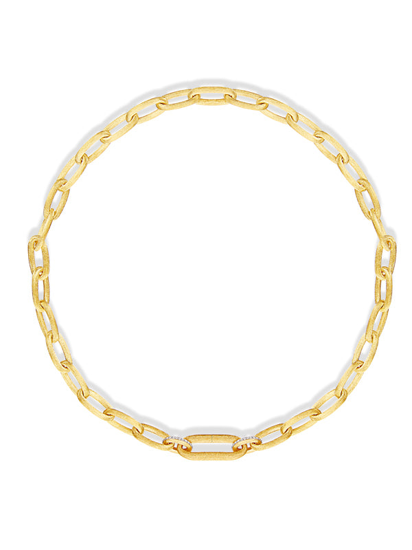 Libera Gold Necklace Chain with Diamonds