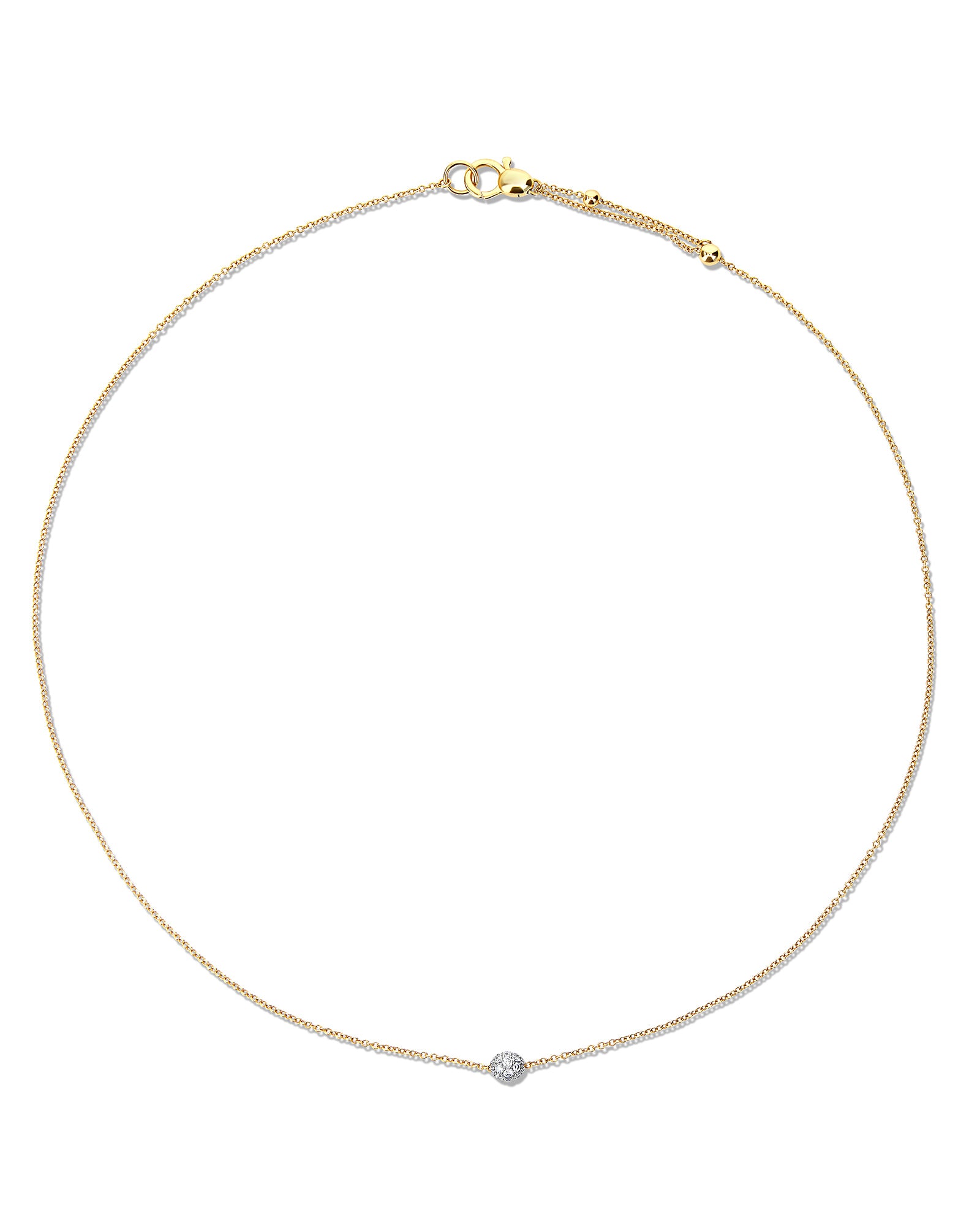 "Elite" Gold and Diamonds Light Point Necklace