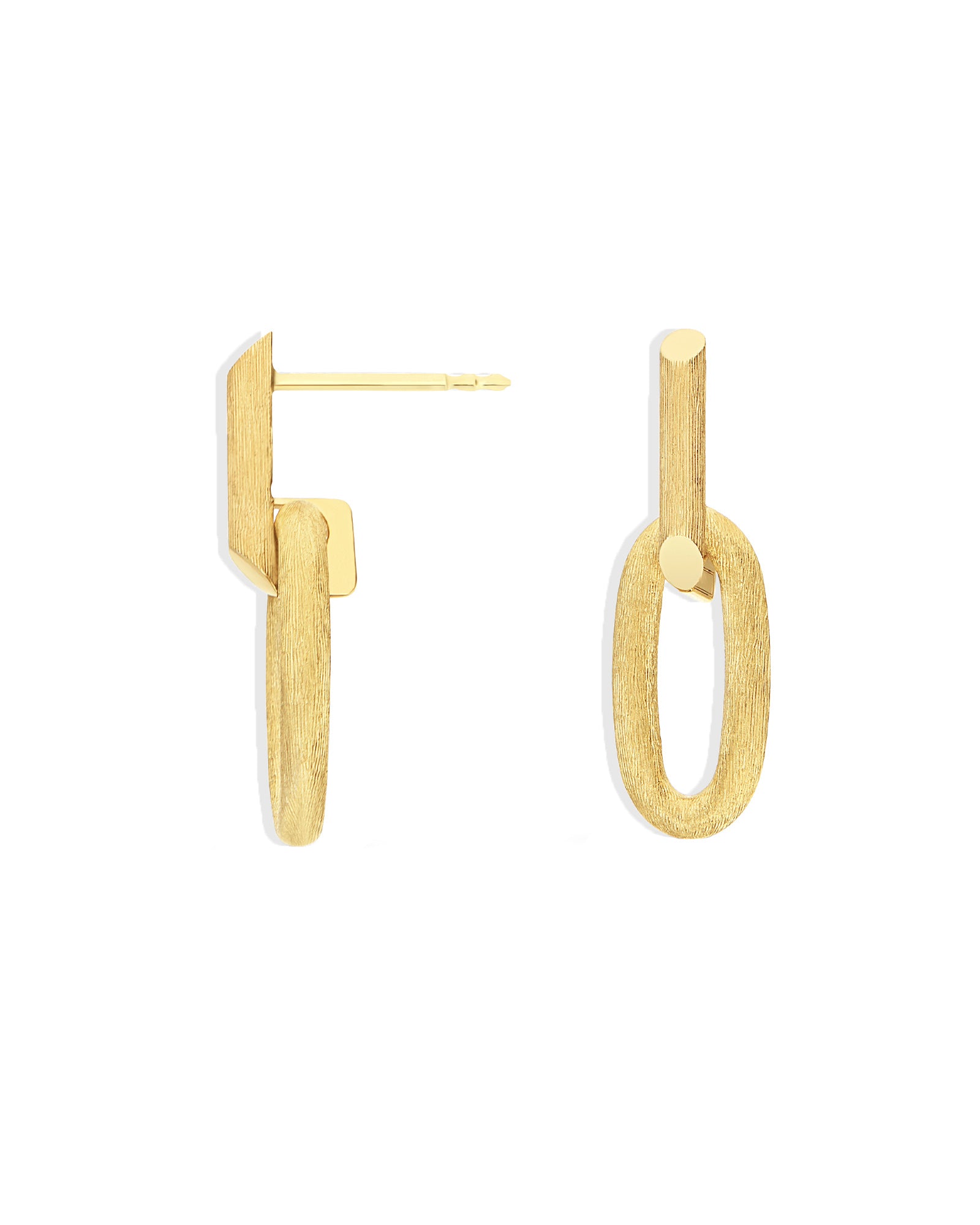Libera Gold elegant oval Earrings