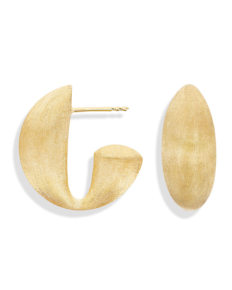 "Trasformista" Gold Vintage Hoop Earrings
