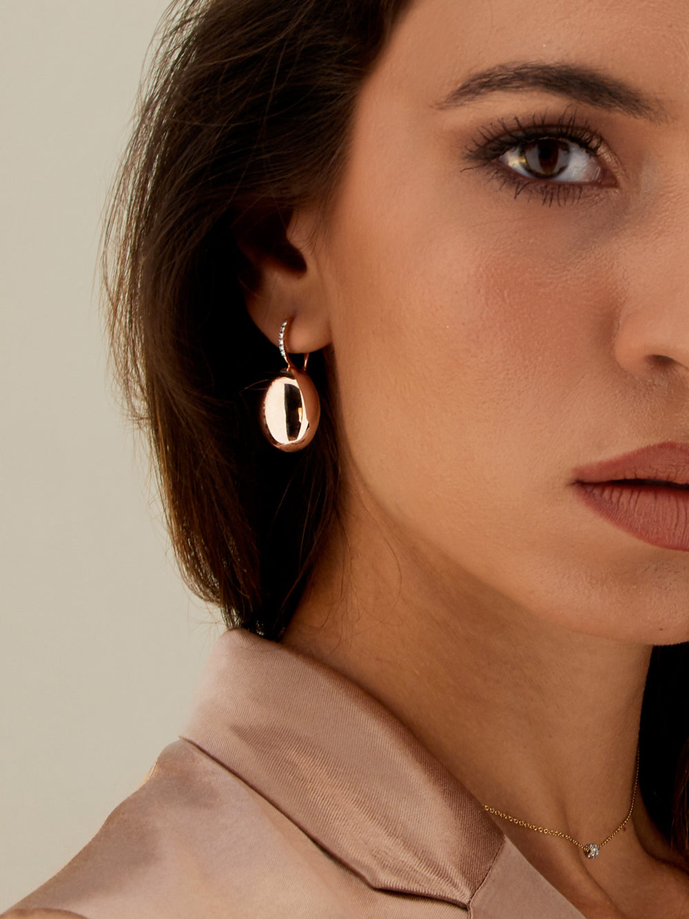 Small Rosolio Boules Ciliegine Drop Earrings