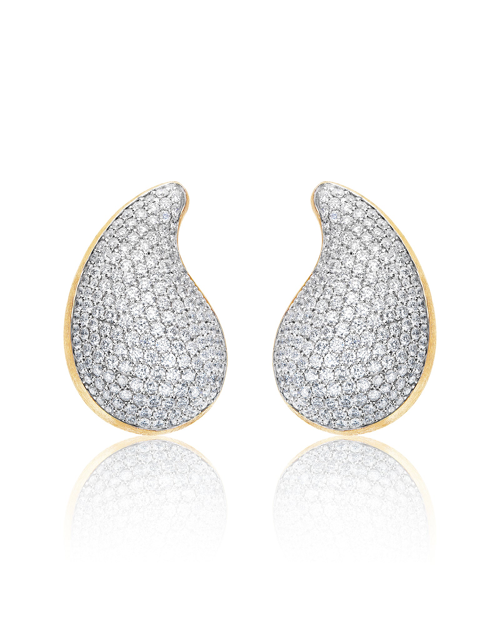"Trasformista" Gold, Cachemire and Diamonds Earrings