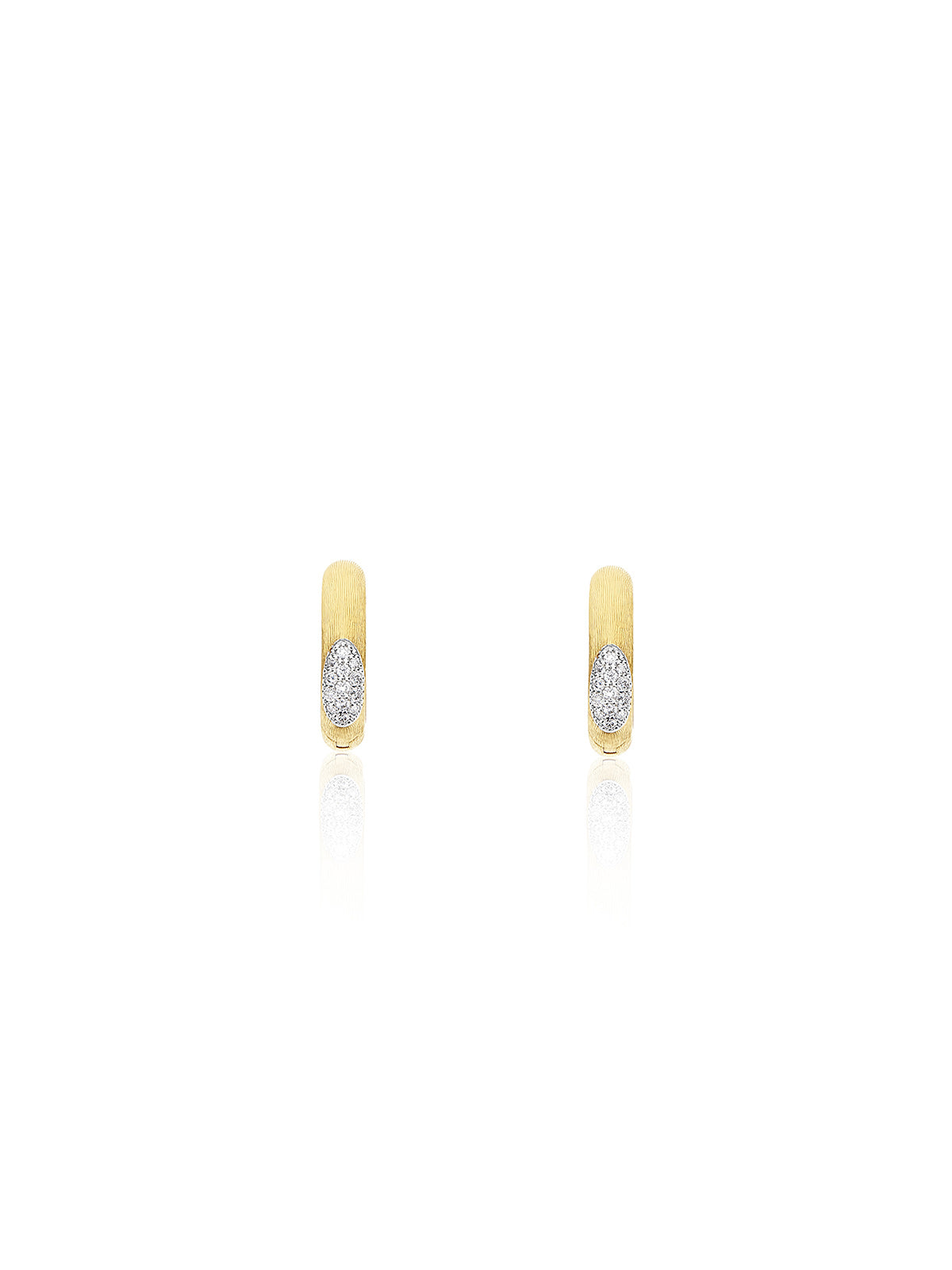 "Libera" small squared gold earrings