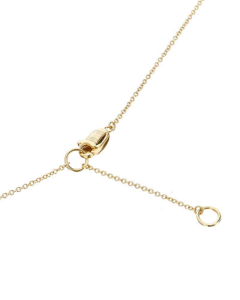 "Élite" Gold and Diamonds accent tiny necklace
